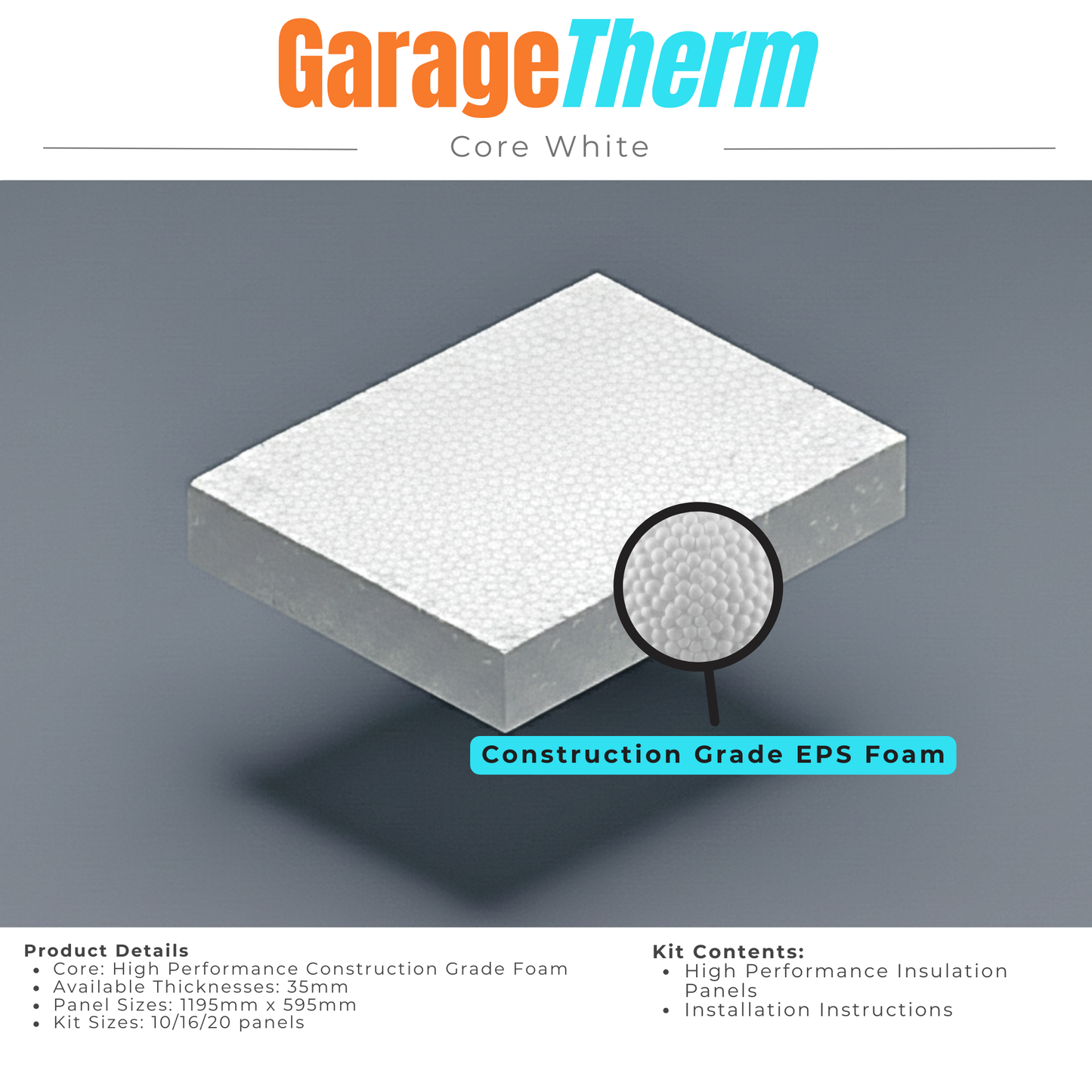 GarageTherm Core White